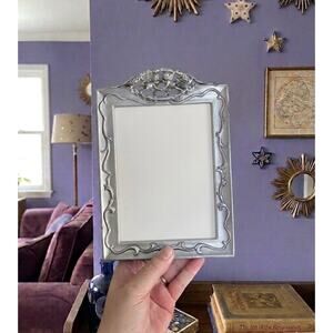 Vintage Pewter Cherub Picture Frame 1994 Seagull brand Frame, Celestial Decor